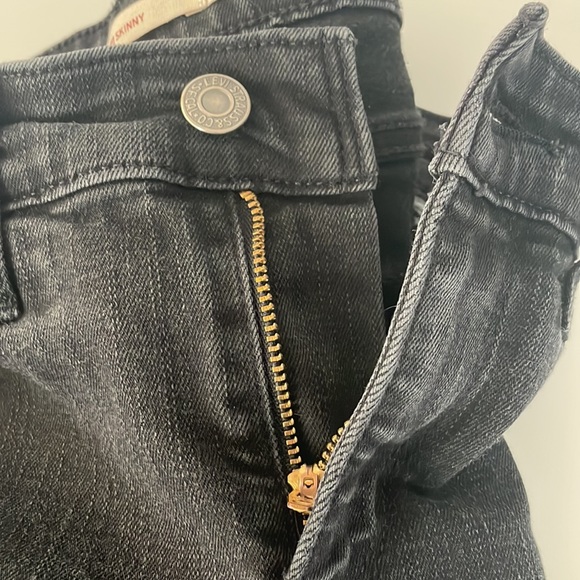 711 Skinny 27 Black Levi Strauss Jeans - Picture 5 of 11